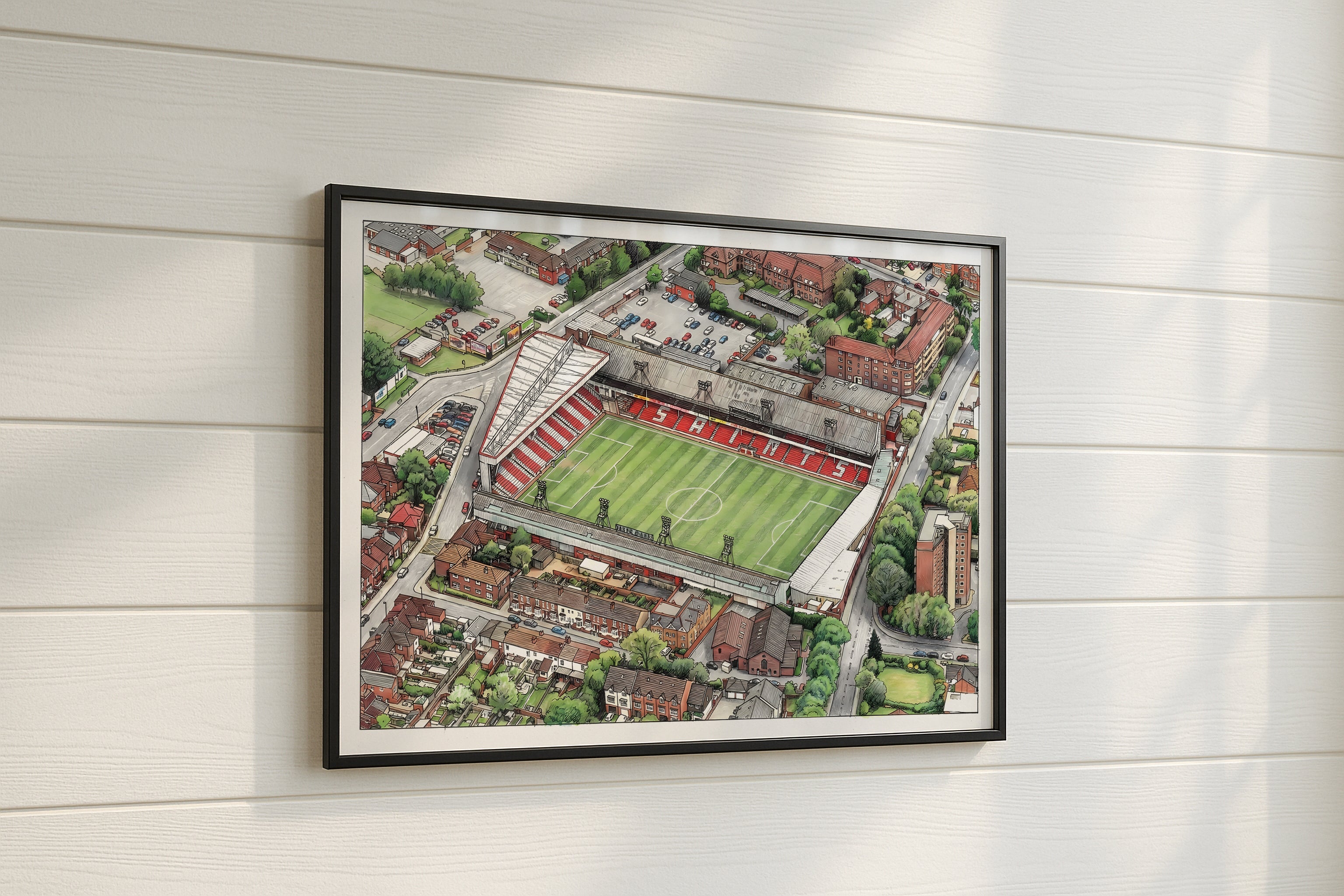 The Dell Stadium 1990 Isometric Poster - Southampton