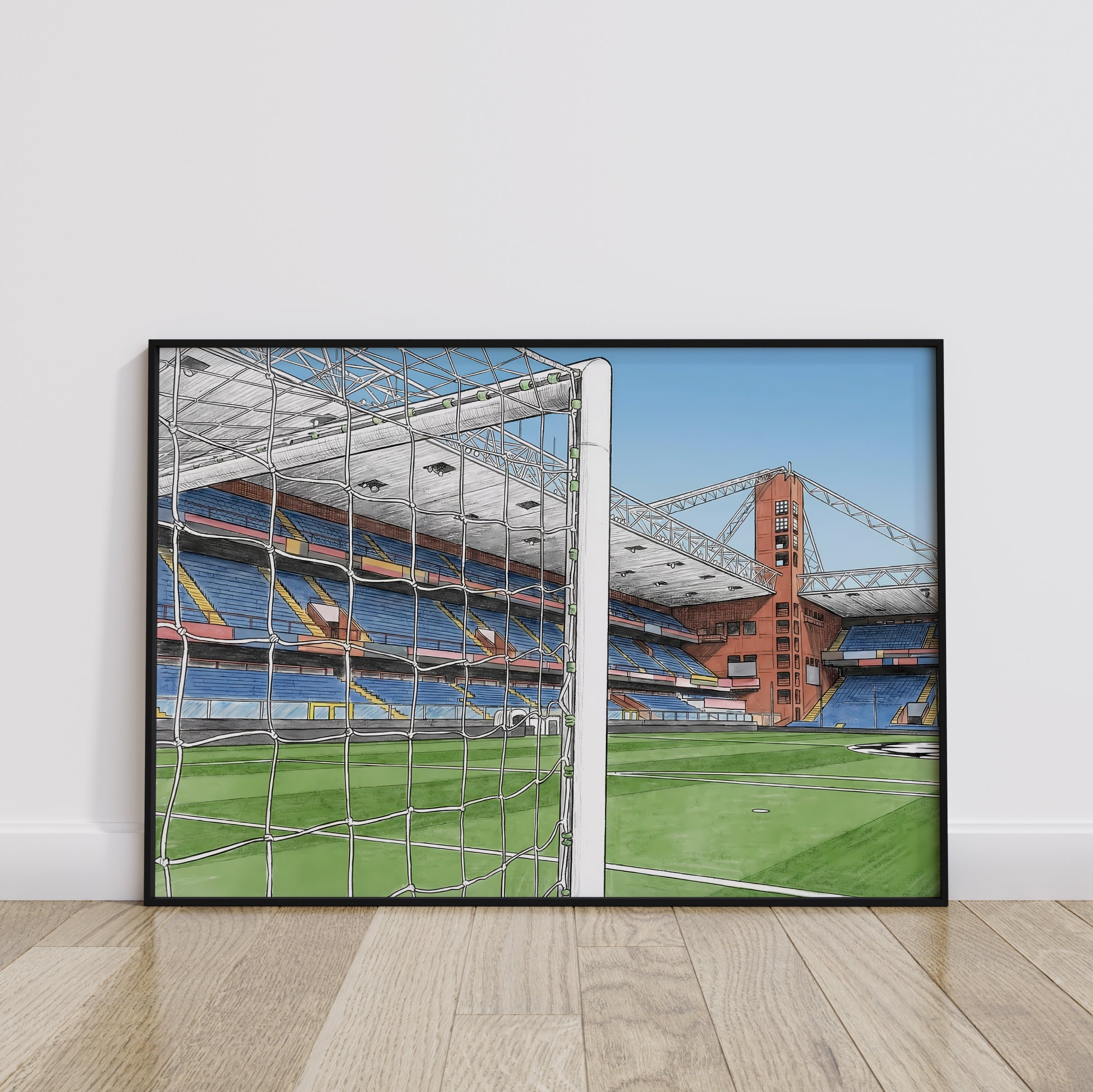 Serie A Football Stadium Isometric Poster Prints