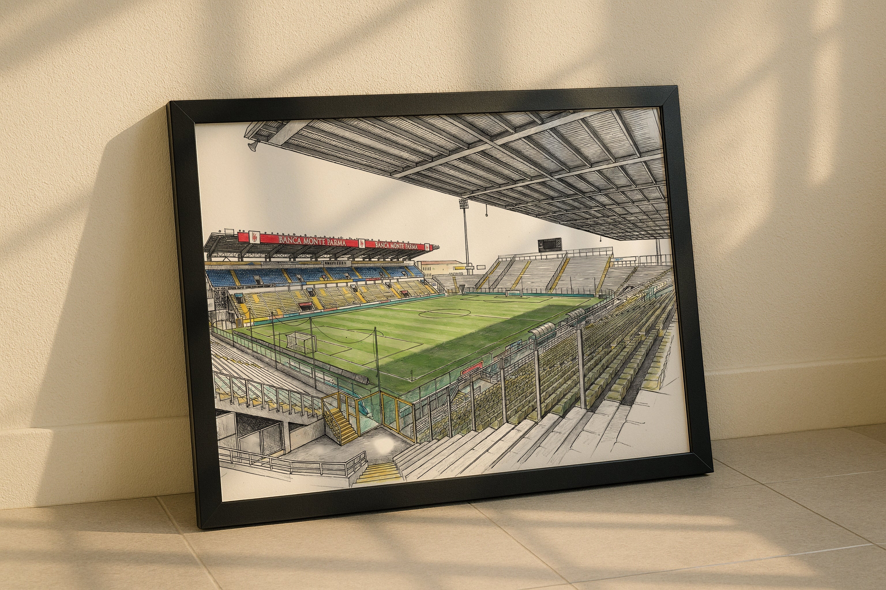 Serie A Football Stadium Isometric Poster Prints