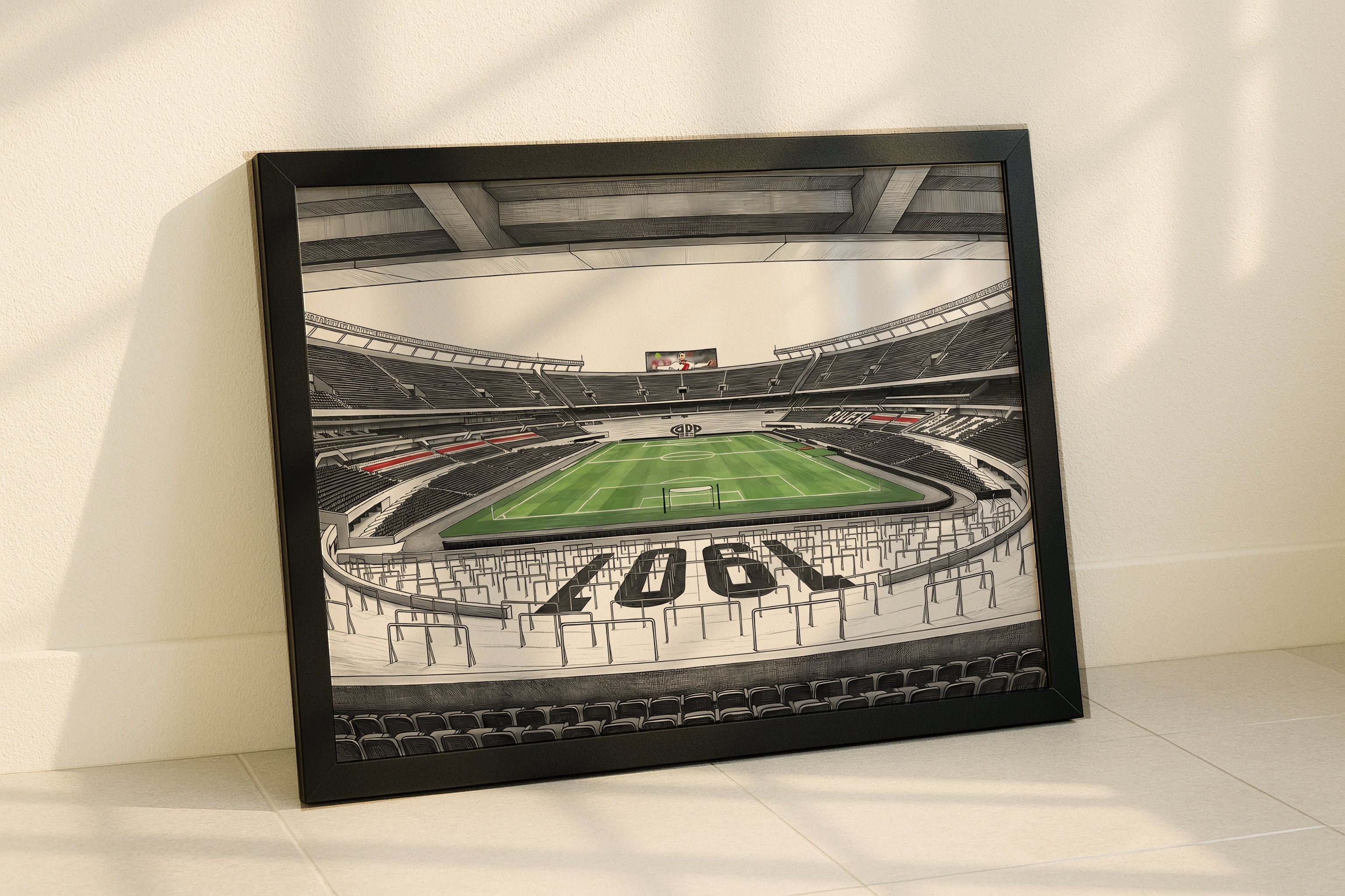 Argentine Football Stadium Isometric Poster Prints