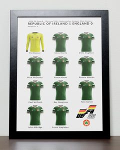 Ireland v England Euro 88 Poster