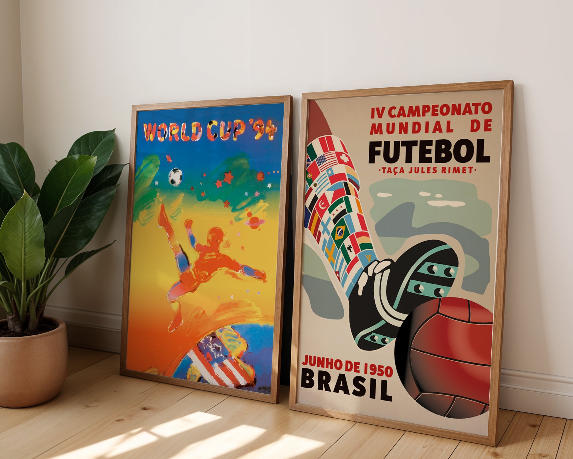 1950 World Cup soccer poster - Brazil 1950