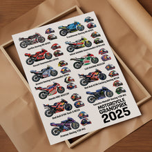 2025 Moto GP Rider helmet poster print