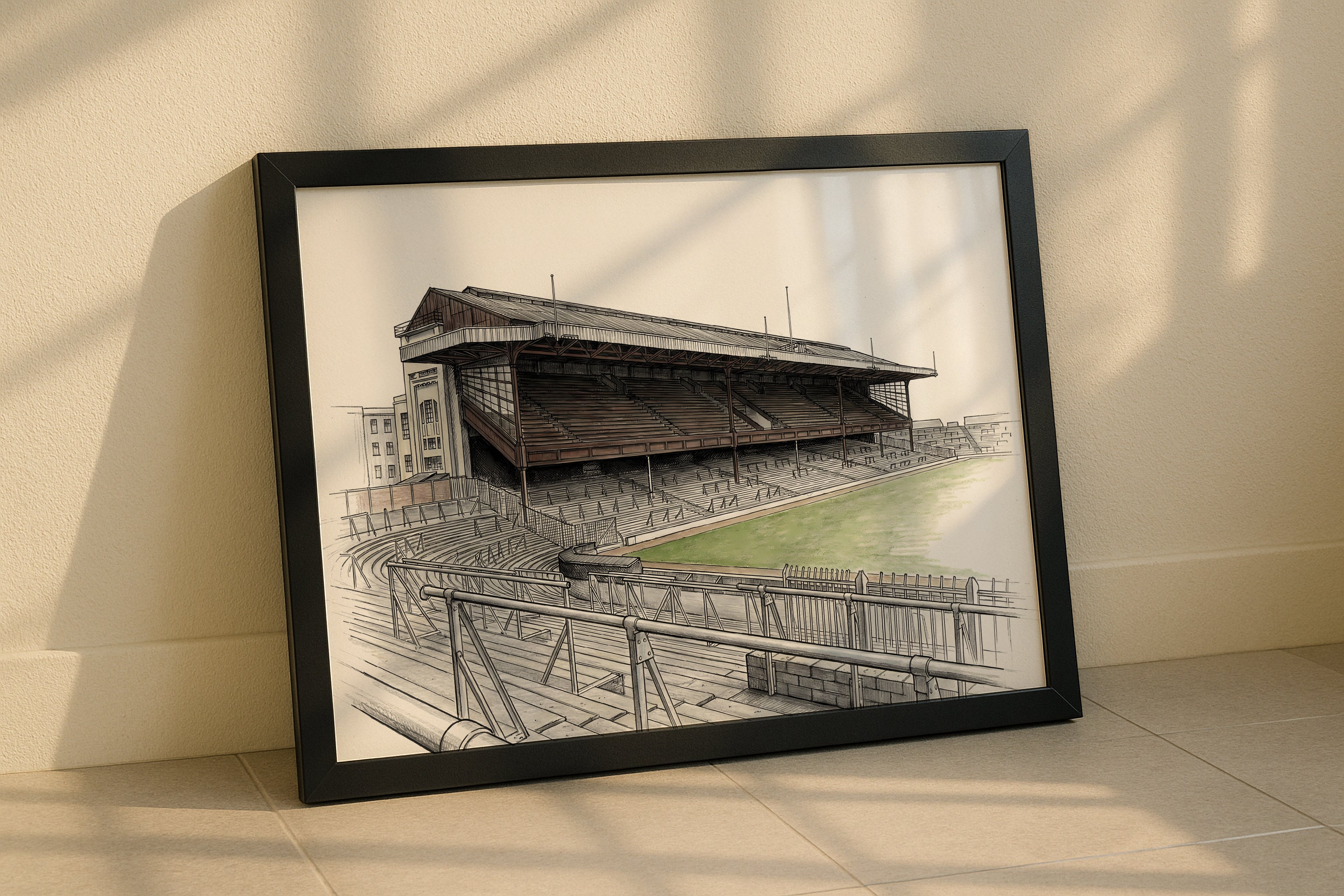 Highbury Stadium 1965 Isometric Poster - Arsenal