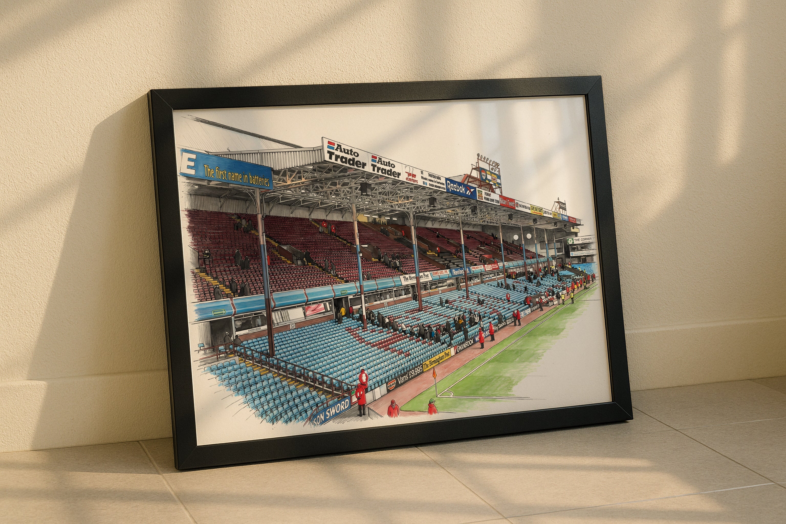 Villa Park Stadium 1990 Isometric Poster - Aston Villa