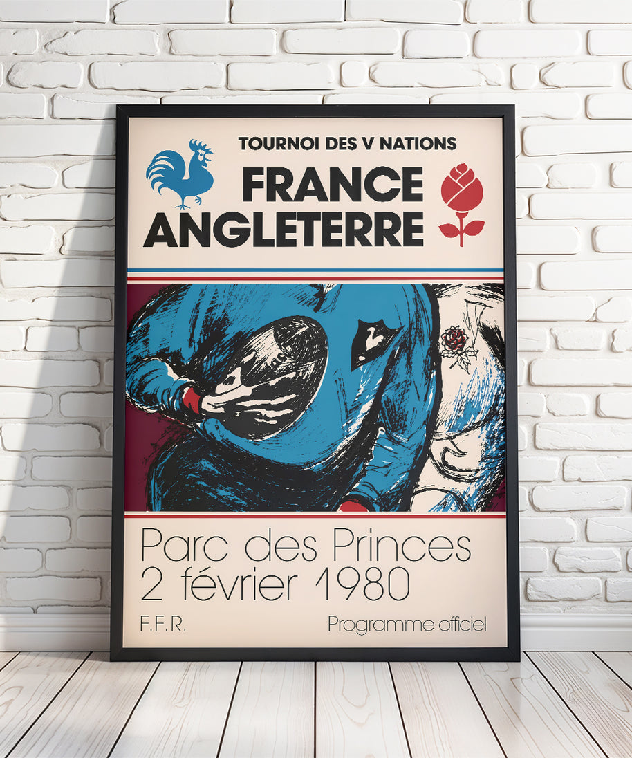 Retro English Rugby Programme Posters