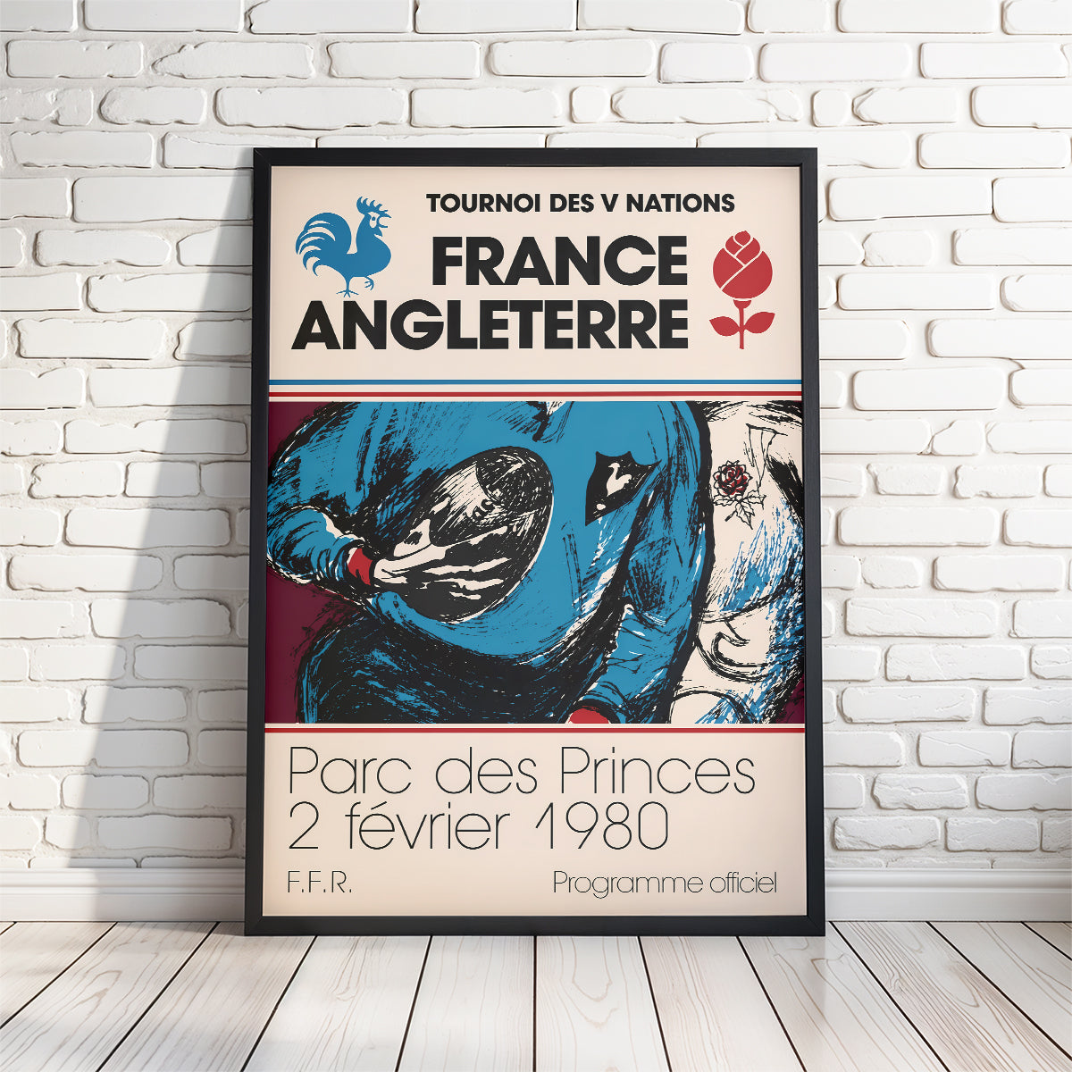 Retro English Rugby Programme Posters