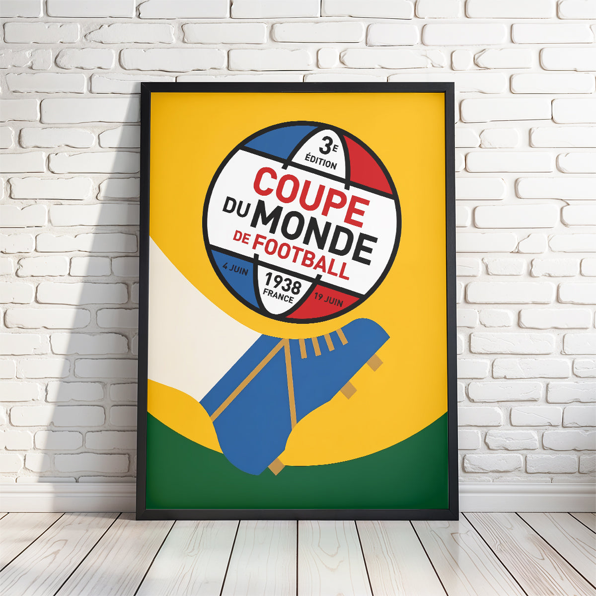 1938 World Cup France soccer poster