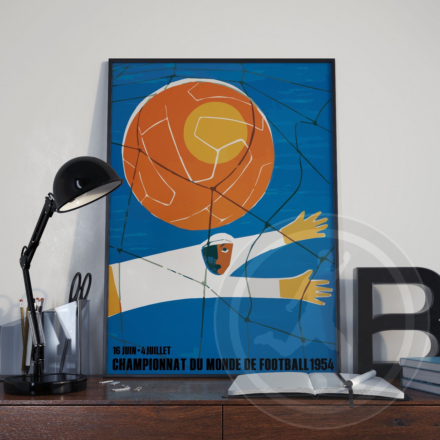1954 World Cup Switzerland soccer poster - Switzerland 54 – KobeDesigns.com, image size:1500x1500