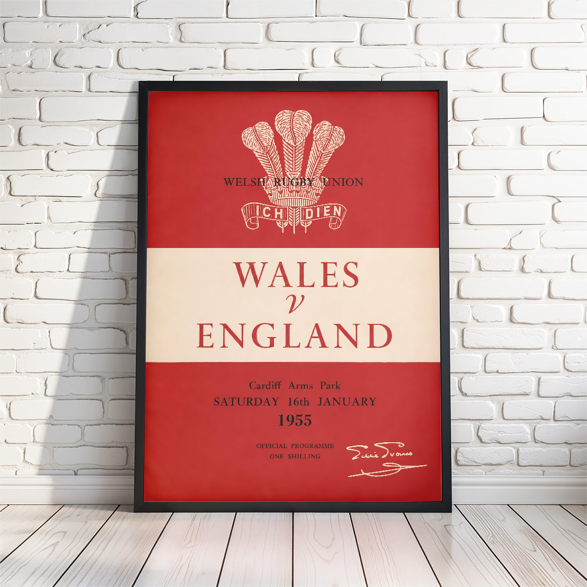 Retro English Rugby Programme Posters