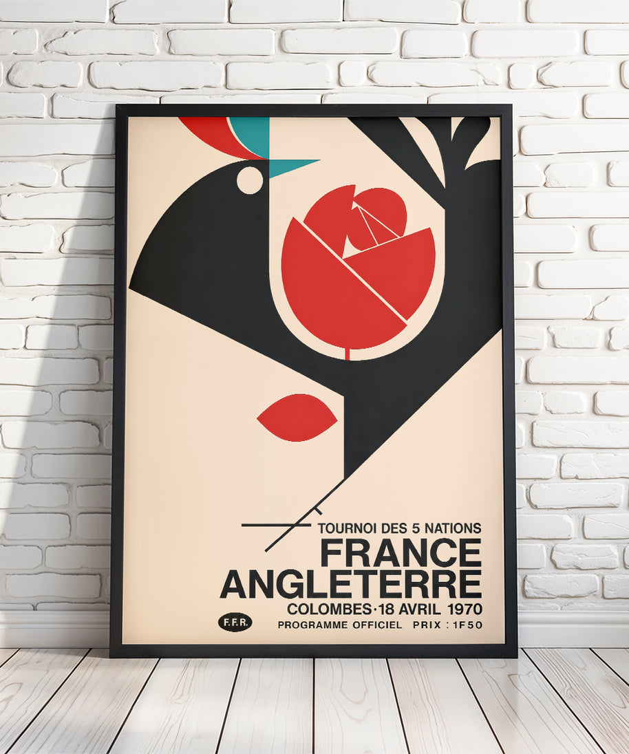 Retro English Rugby Programme Posters
