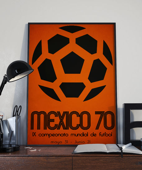1970 World Cup soccer poster - Mexico 70