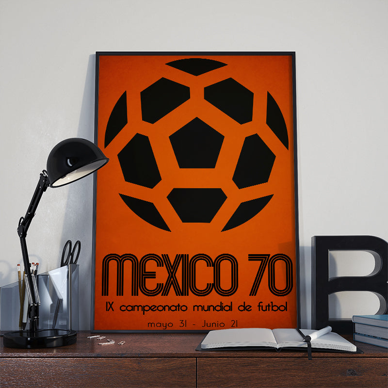 1970 World Cup soccer poster - Mexico 70