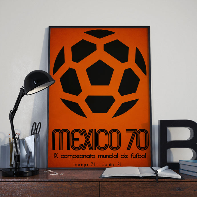 1970 World Cup soccer poster - Mexico 70