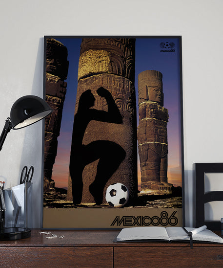 1986 World Cup Mexico soccer poster - Mexico 86