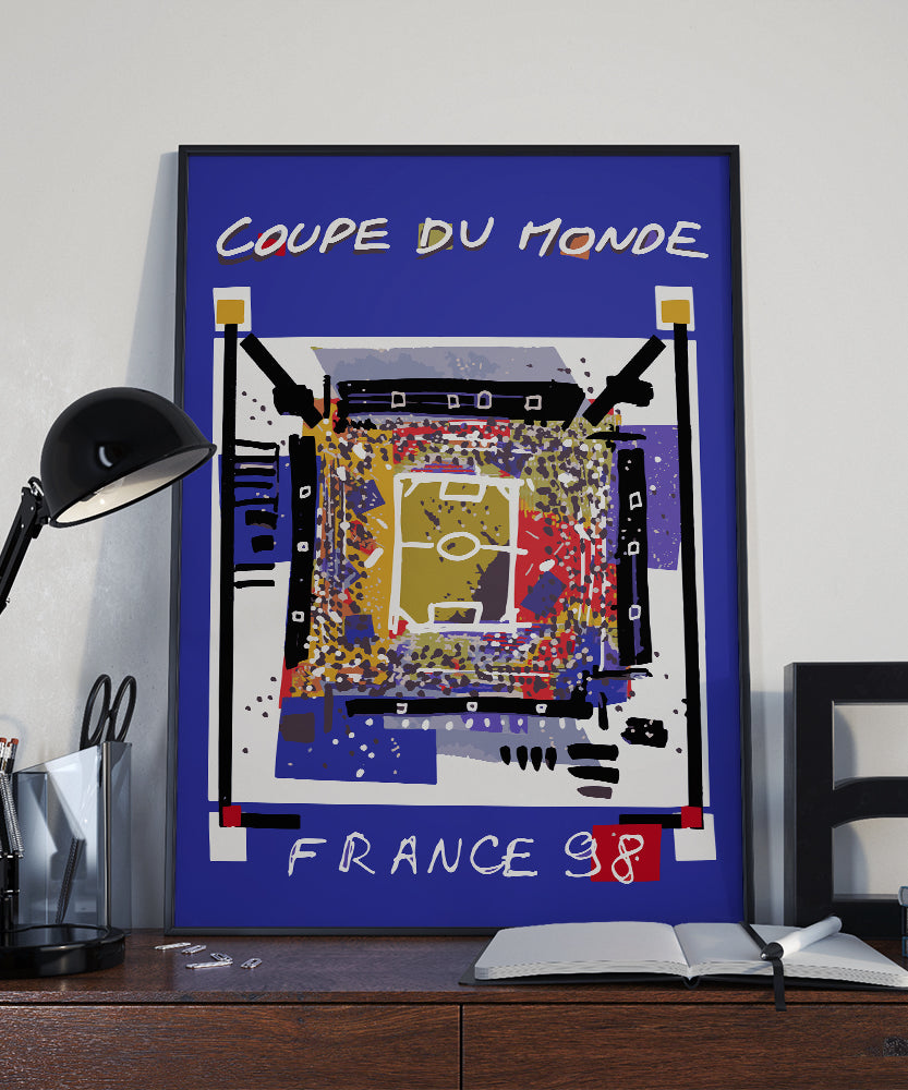 1998 World Cup soccer poster -4 Sizes, France 98