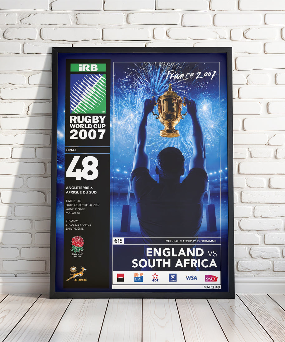 Retro English Rugby Programme Posters