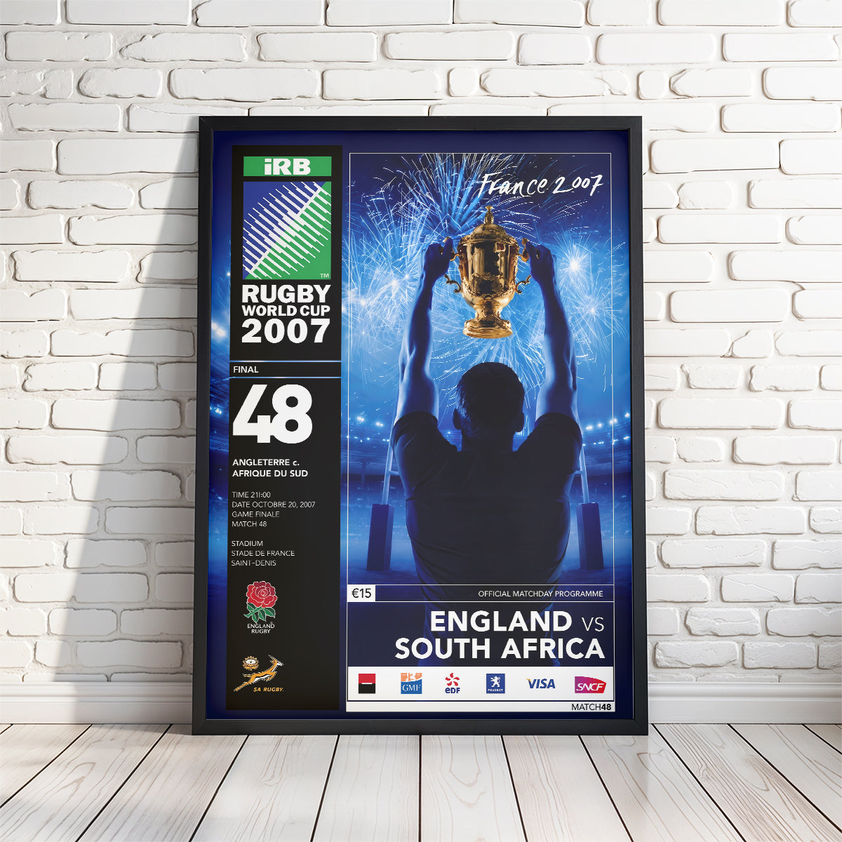 Retro English Rugby Programme Posters