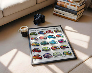 3 x 2025 Formula 1 Poster Bundle