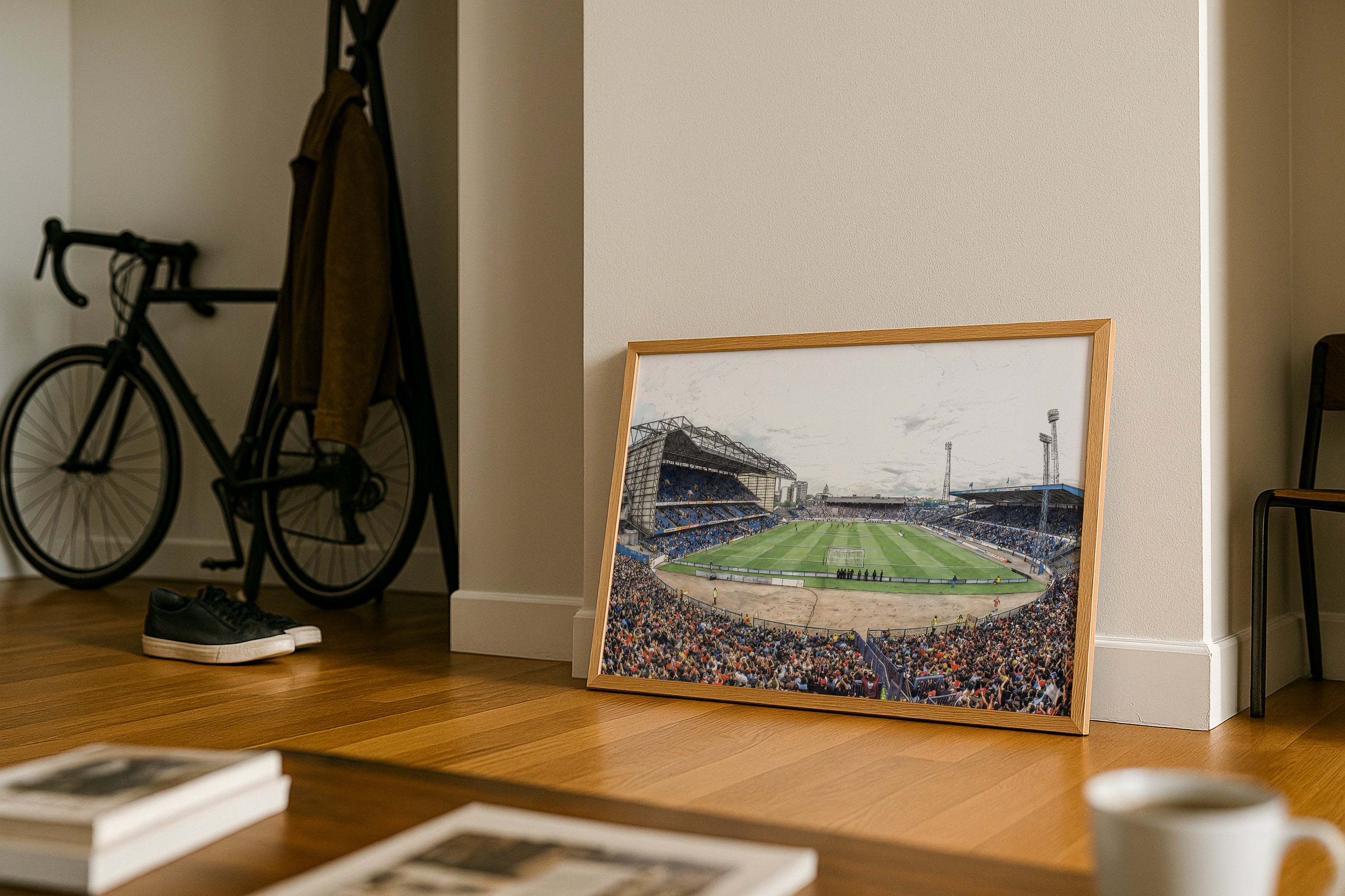 Stamford Bridge Stadium 1990 Isometric Poster - Chelsea
