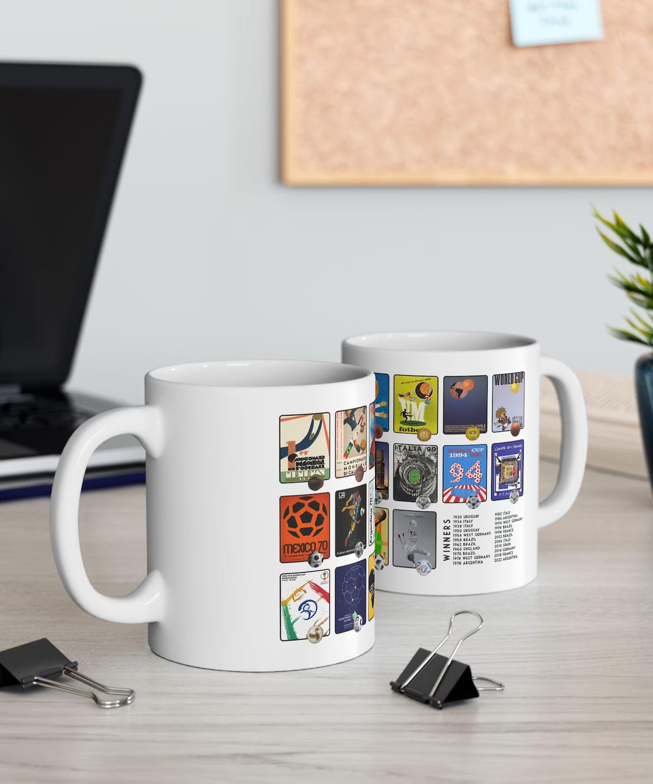 Retro World Cup Poster Coffee Mug