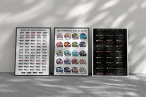 3 x 2024 Formula 1 Poster Bundle