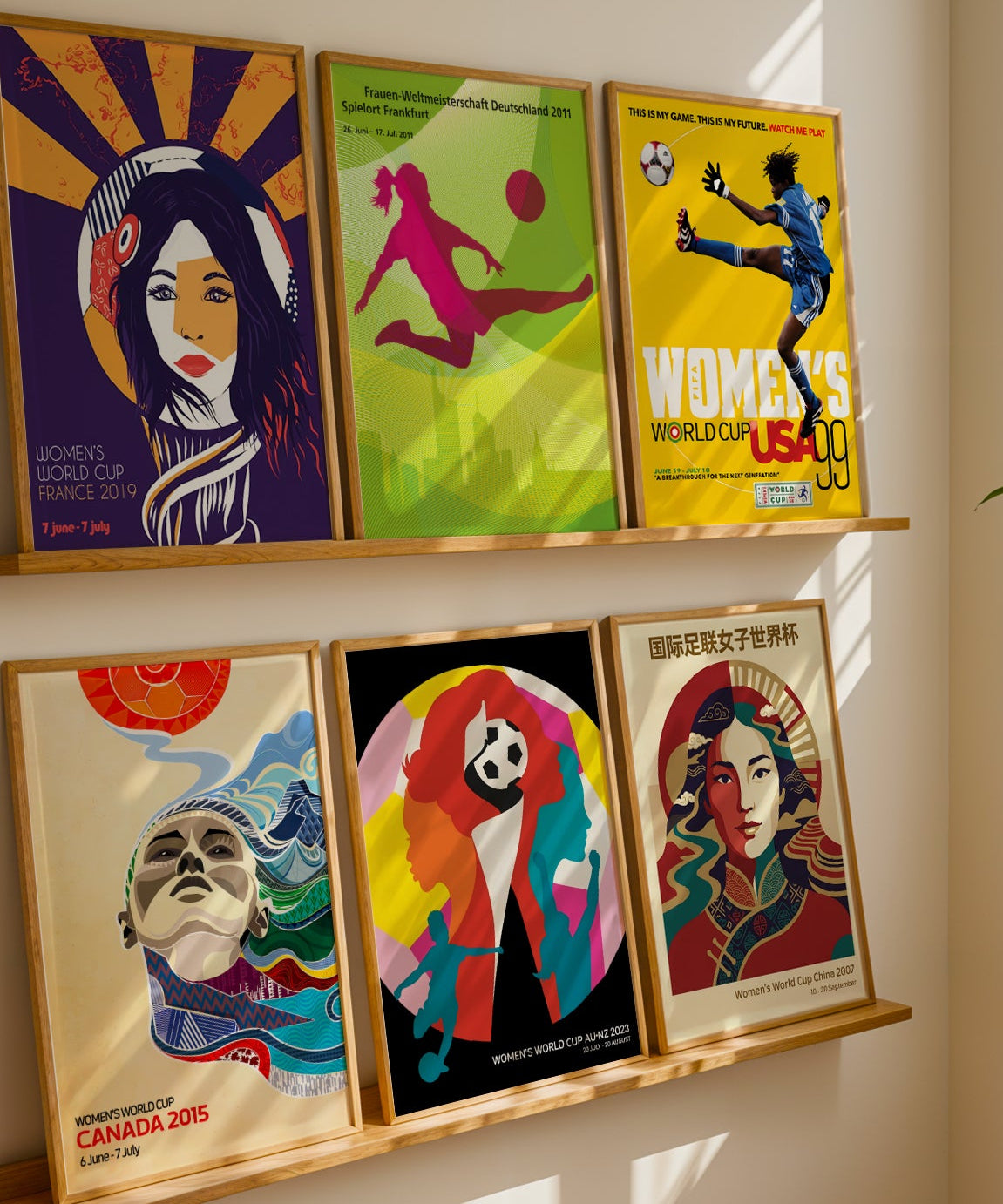 Women's Soccer World Cup Posters - 4 Sizes