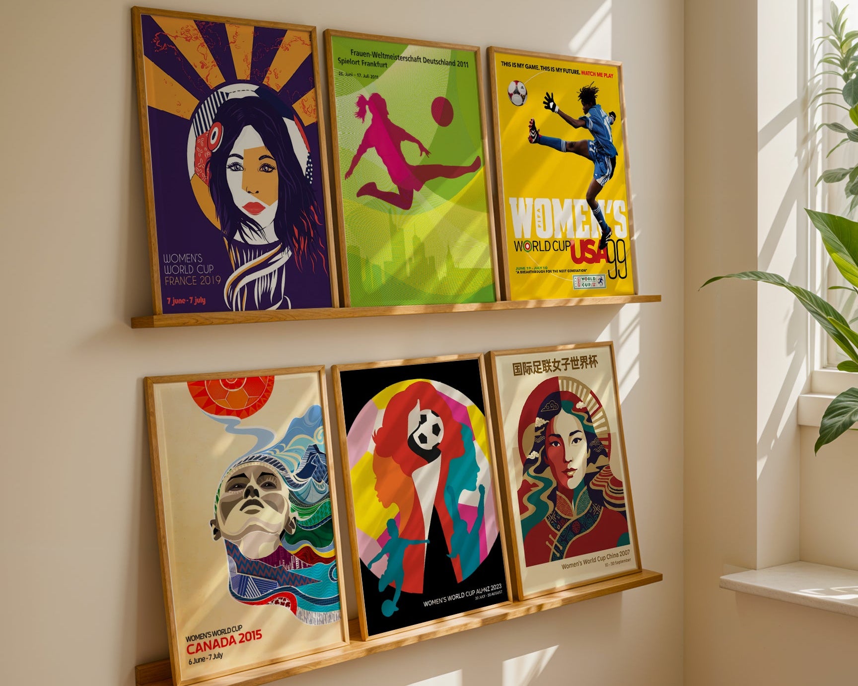 Women's Soccer World Cup Posters - 4 Sizes