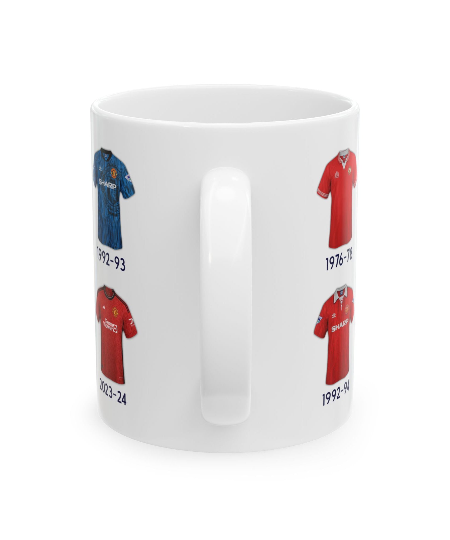Man Utd Football Kits Coffee Mug