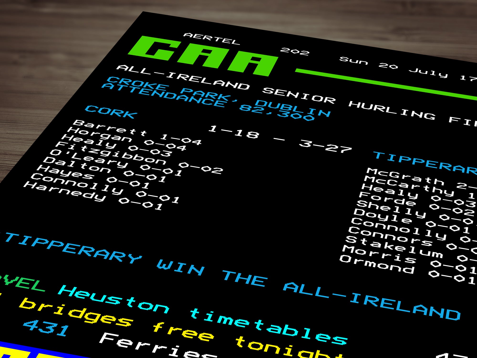 Tipperary 2025 Hurling GAA Aertel Poster