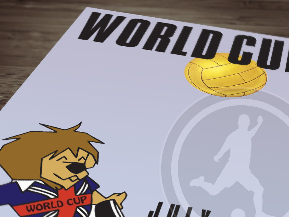 1966 World Cup soccer poster - England