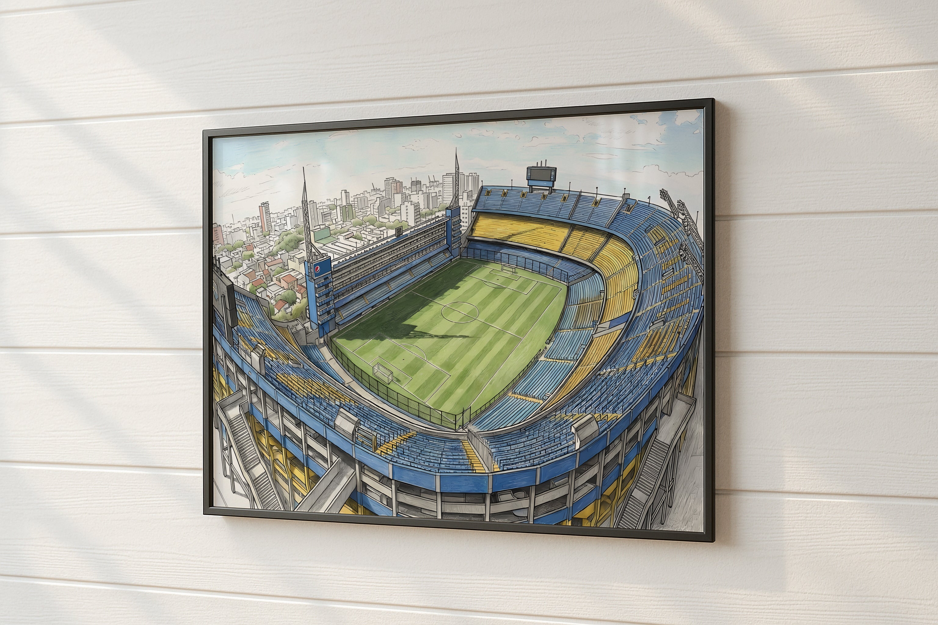 Argentine Football Stadium Isometric Poster Prints