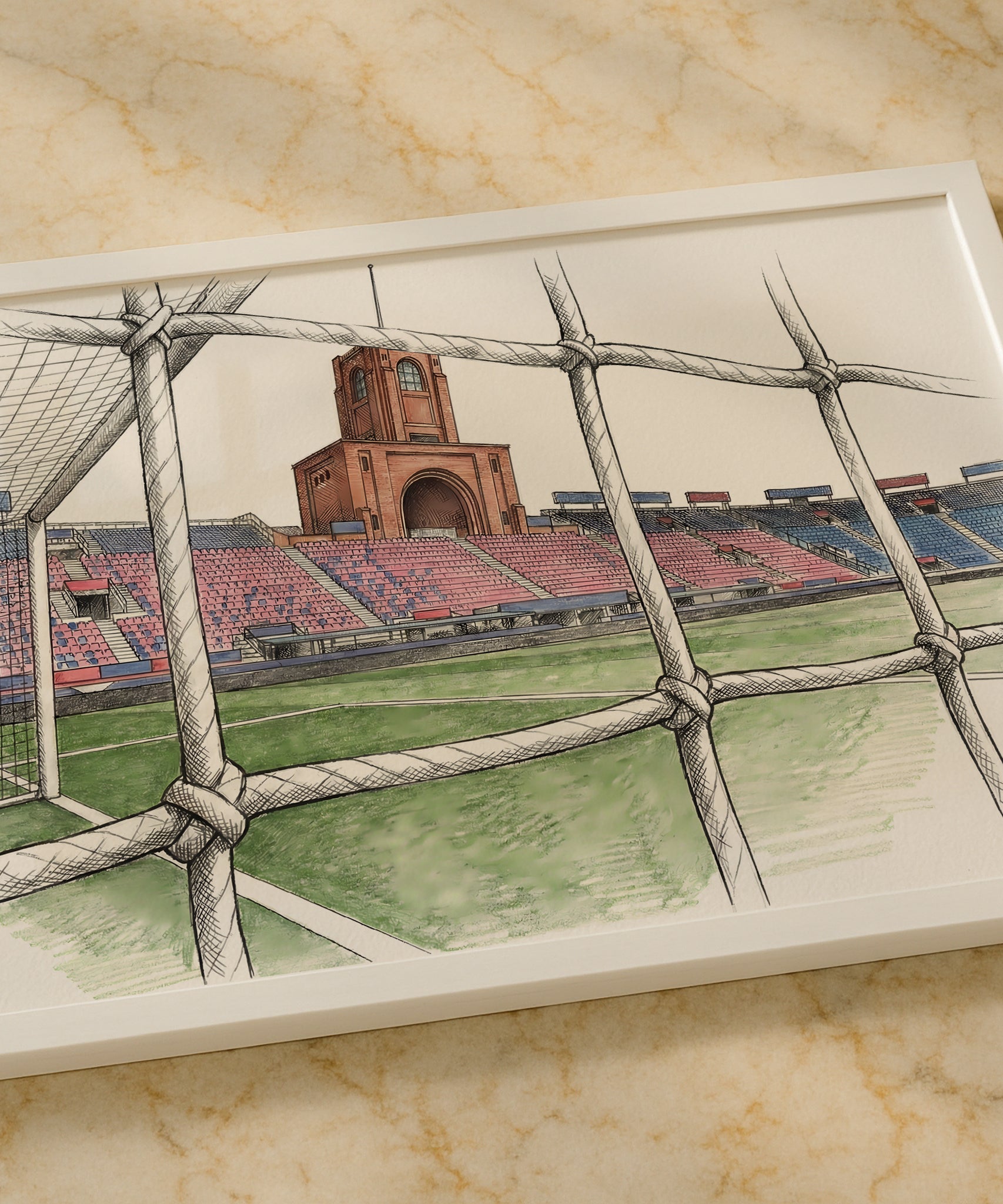 Serie A Football Stadium Isometric Poster Prints