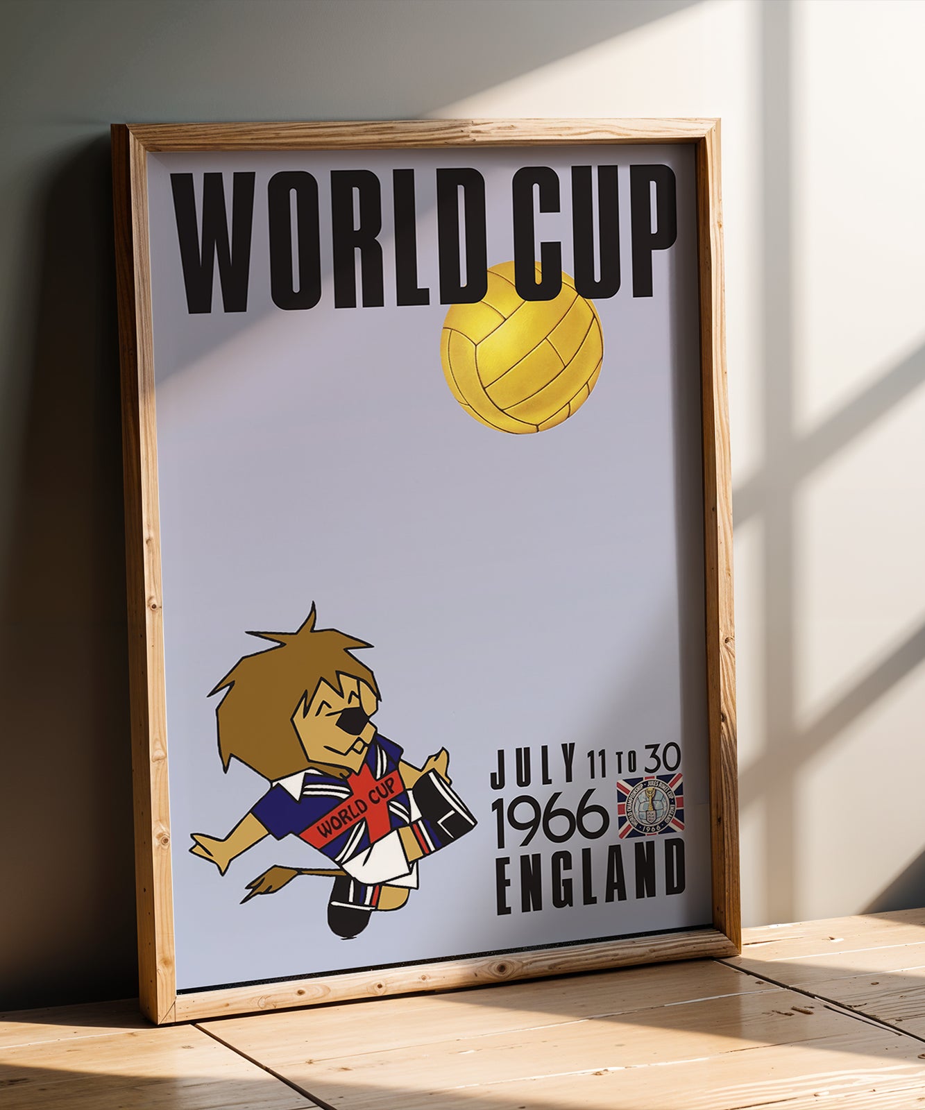 1966 World Cup soccer poster - England