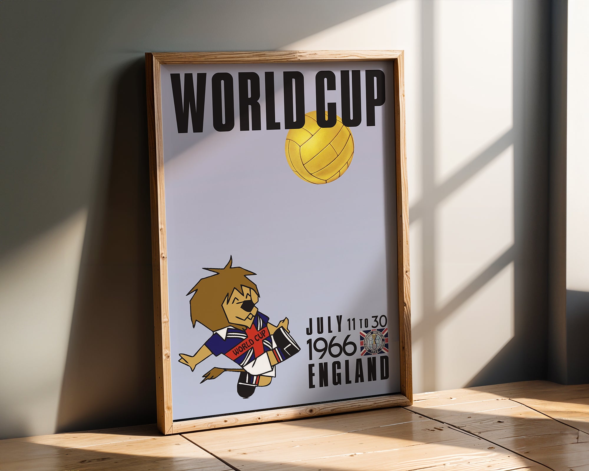 1966 World Cup soccer poster - England