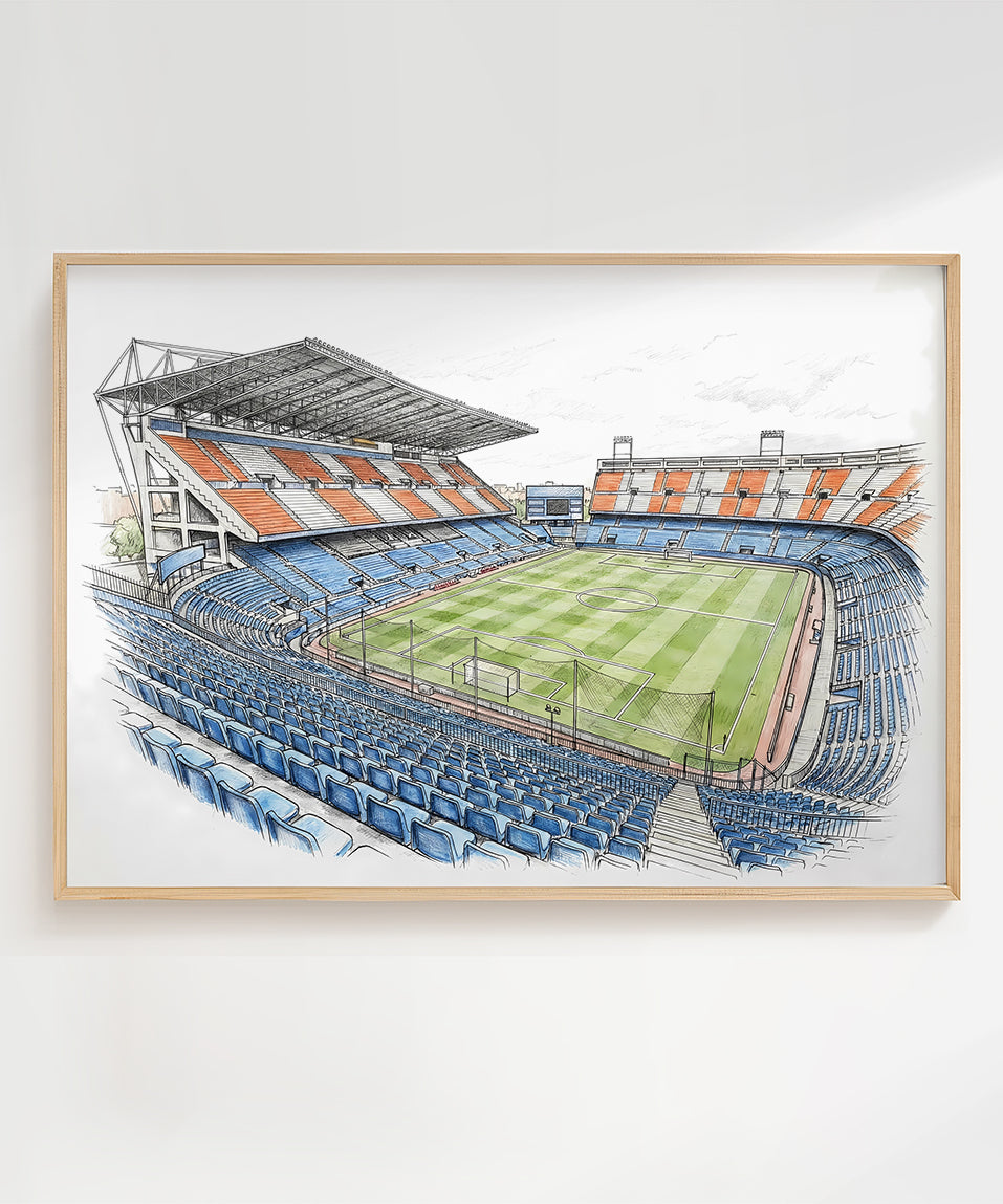 Estadio Vicente Calderon Isometric Poster - Atletico Madrid