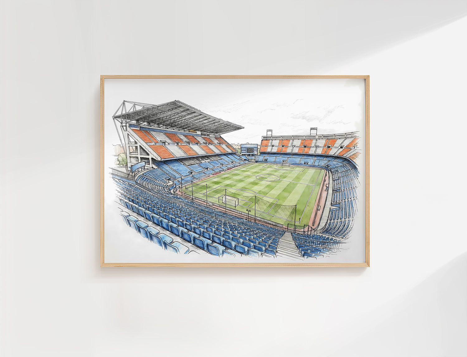 Estadio Vicente Calderon Isometric Poster - Atletico Madrid