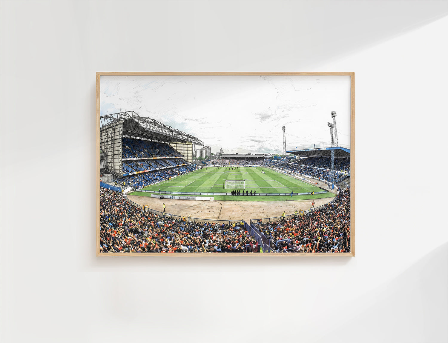 Stamford Bridge Stadium 1990 Isometric Poster - Chelsea