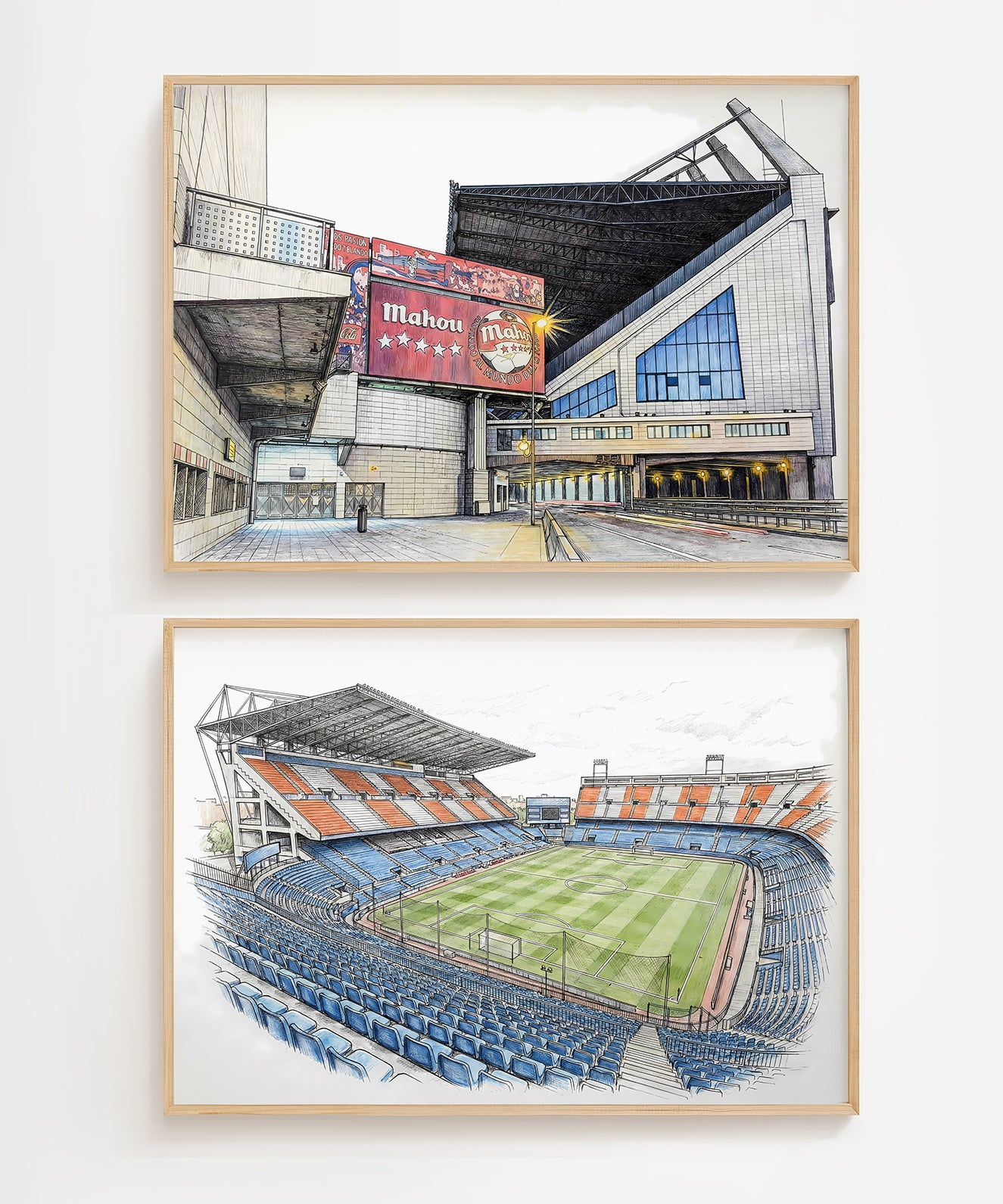 Estadio Vicente Calderon Isometric Poster - Atletico Madrid