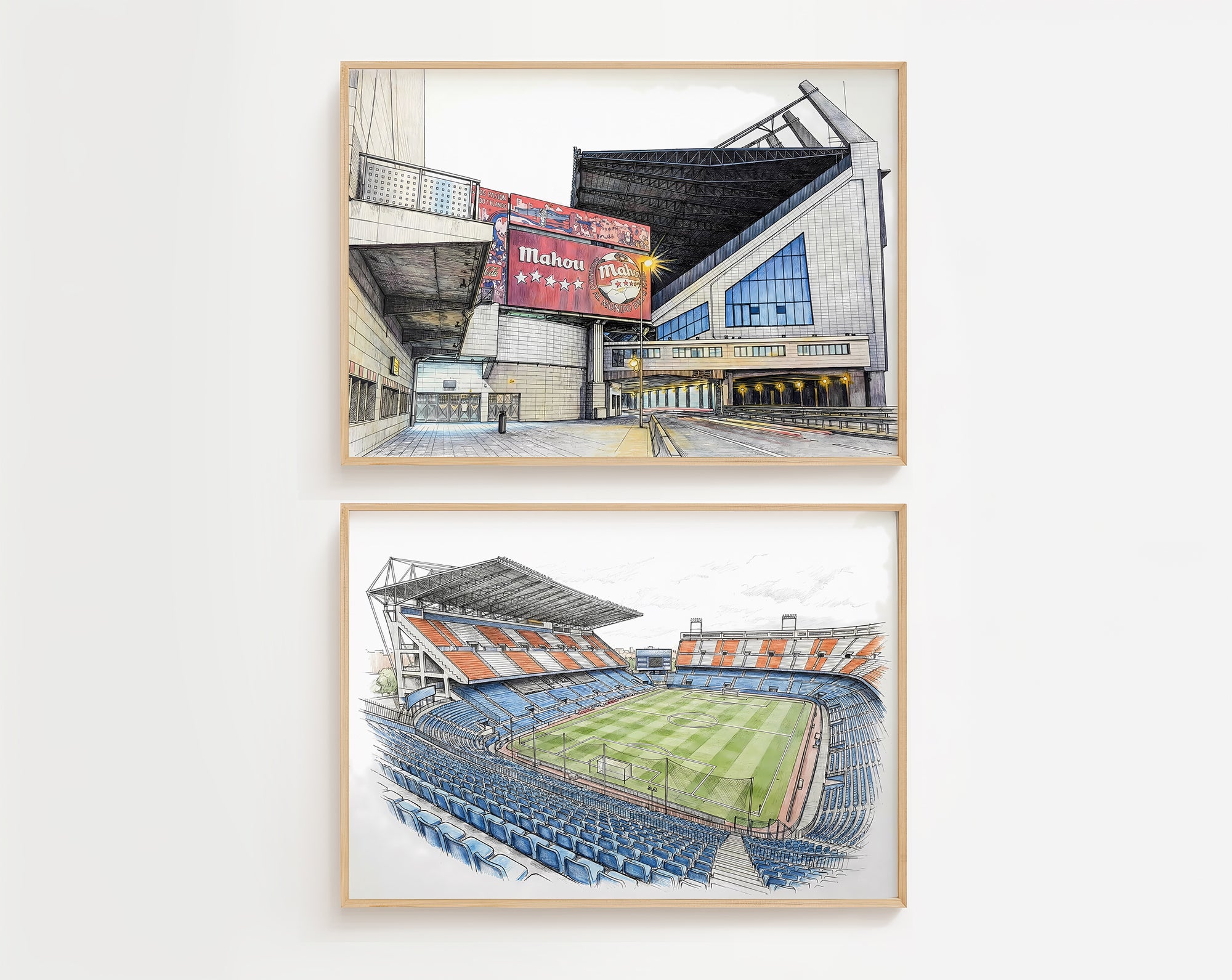 Estadio Vicente Calderon Isometric Poster - Atletico Madrid