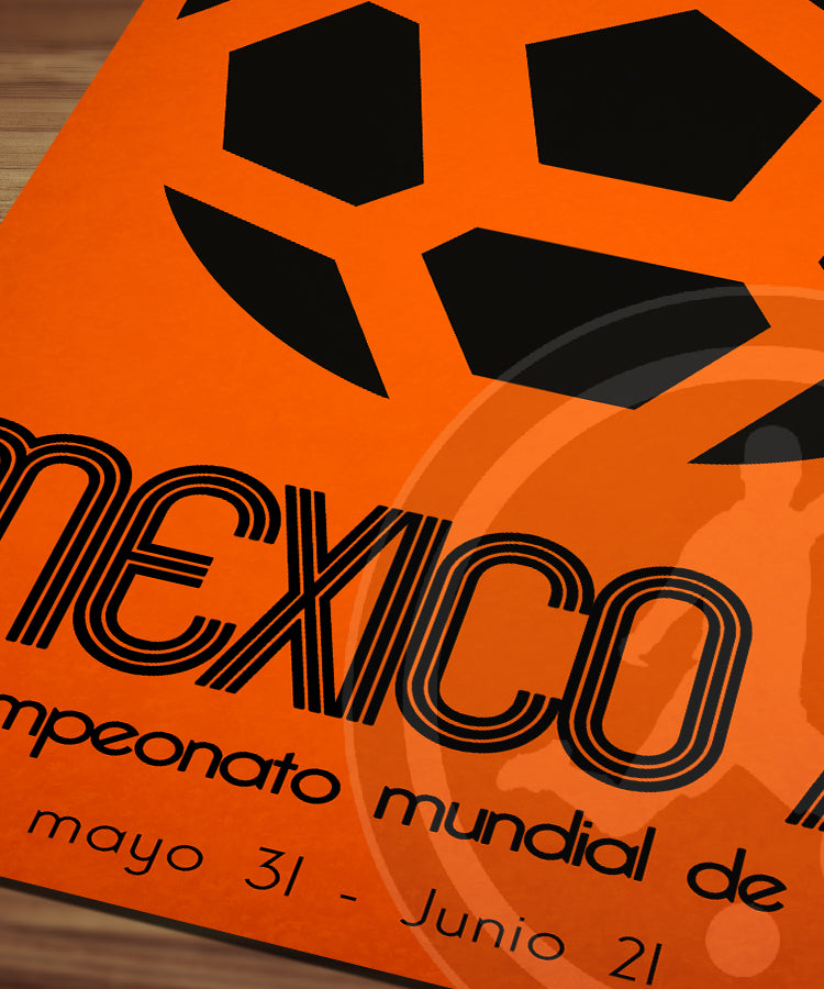 1970 World Cup soccer poster - Mexico 70