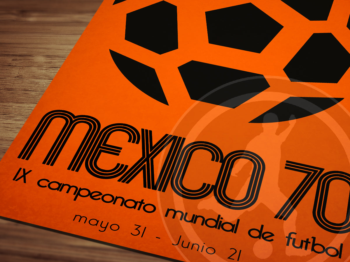 1970 World Cup soccer poster - Mexico 70