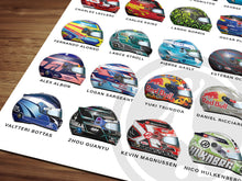 2024 Formula 1 Driver helmet poster print
