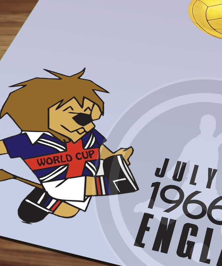 1966 World Cup soccer poster - England