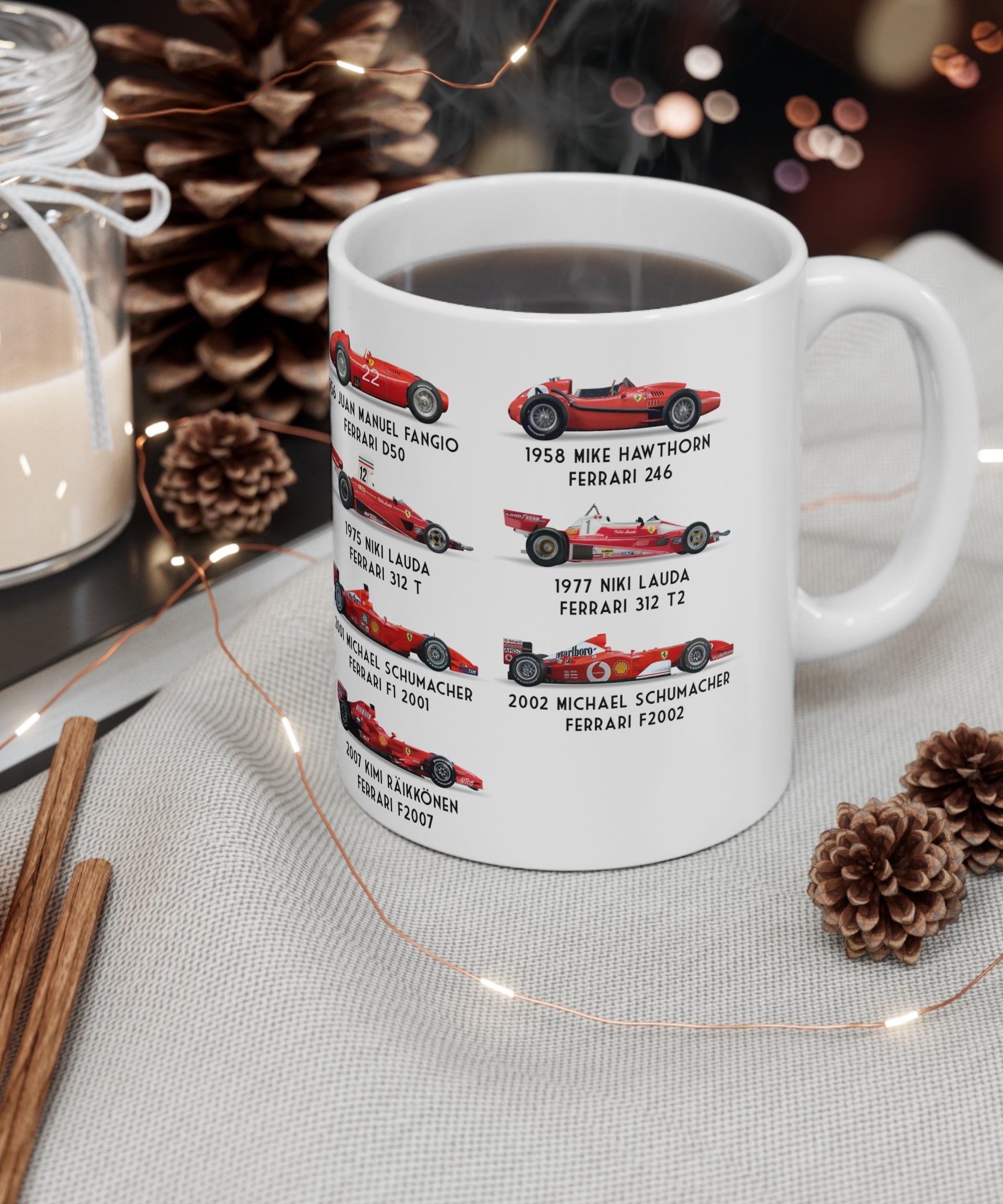 Ferrari F1 Retro Champions Coffee Mug