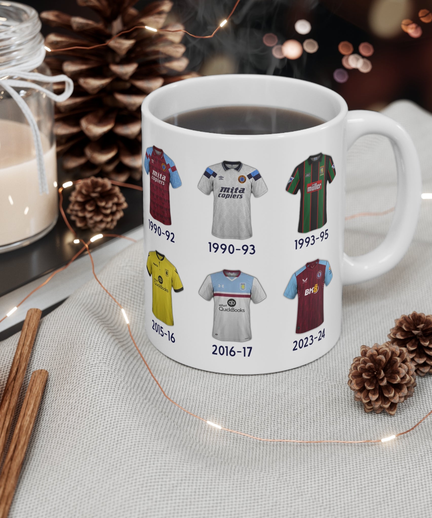 Aston Villa Football Kits Coffee Mug