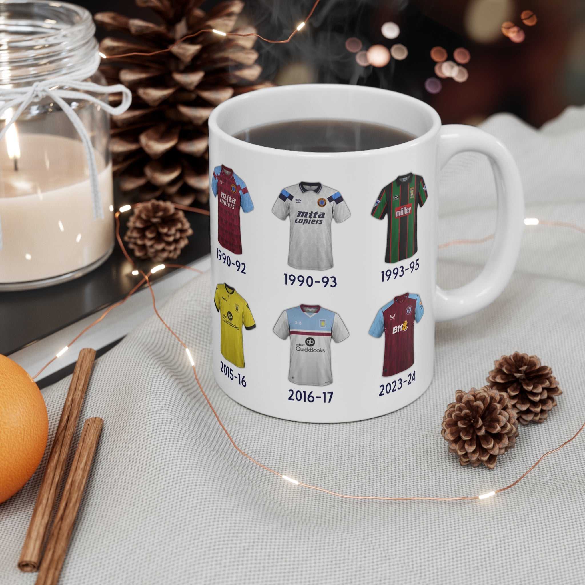 Aston Villa Football Kits Coffee Mug