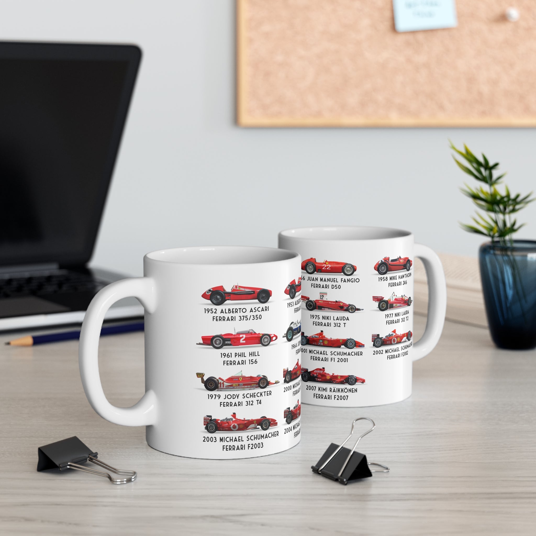 Ferrari F1 Retro Champions Coffee Mug