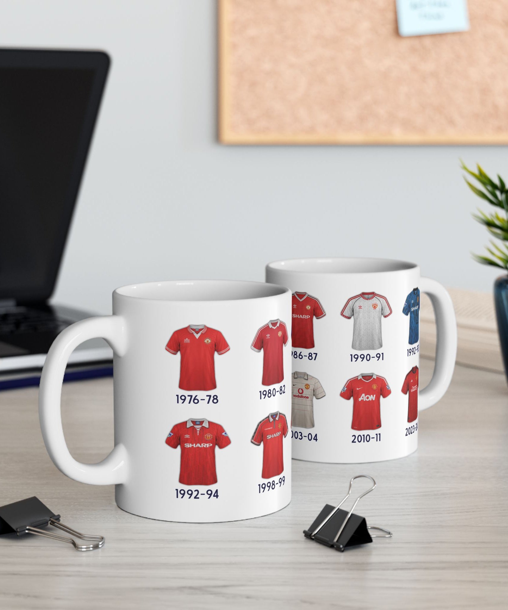 Man Utd Football Kits Coffee Mug
