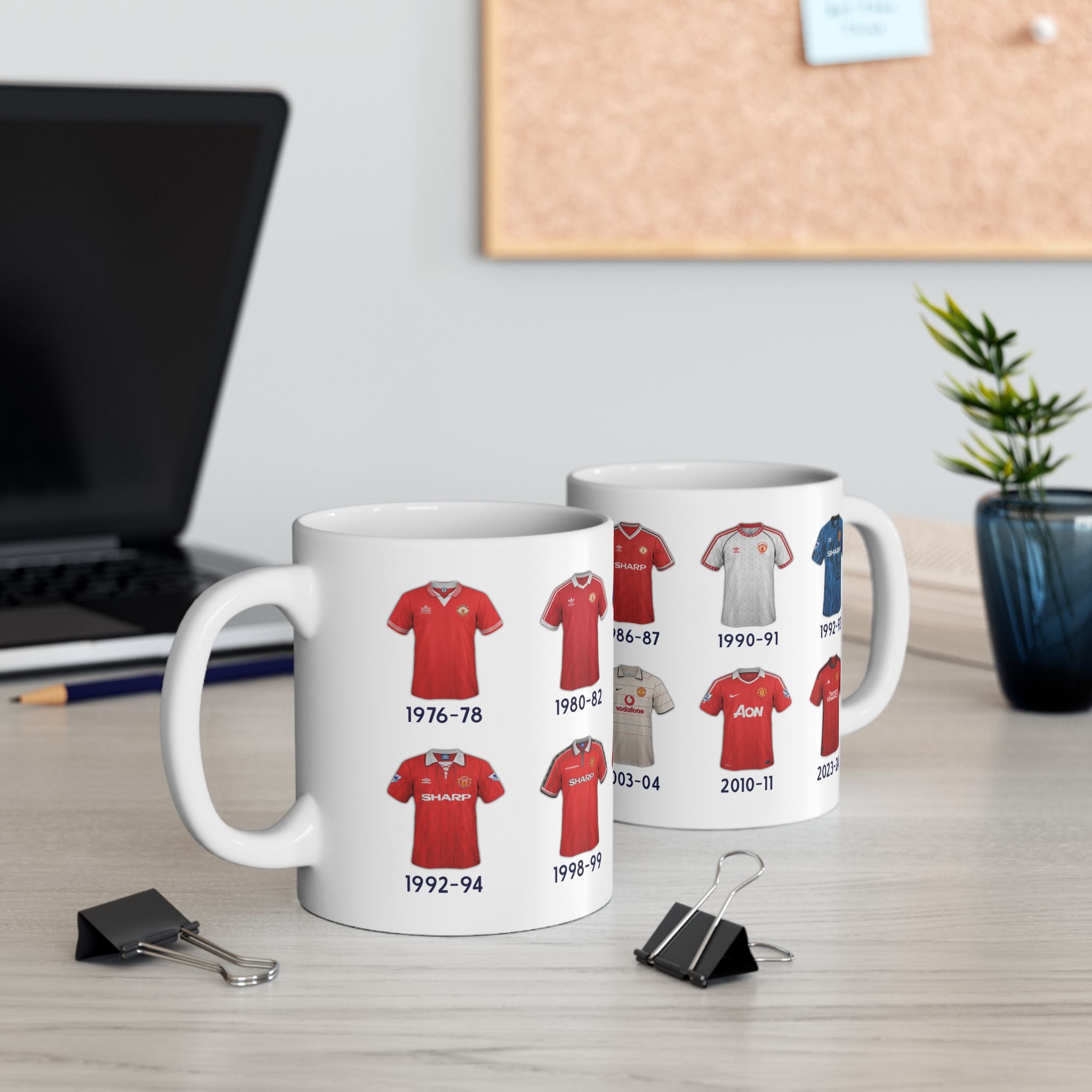 Man Utd Football Kits Coffee Mug
